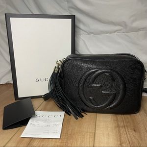 Gucci Soho Small Leather Disco Bag - Black